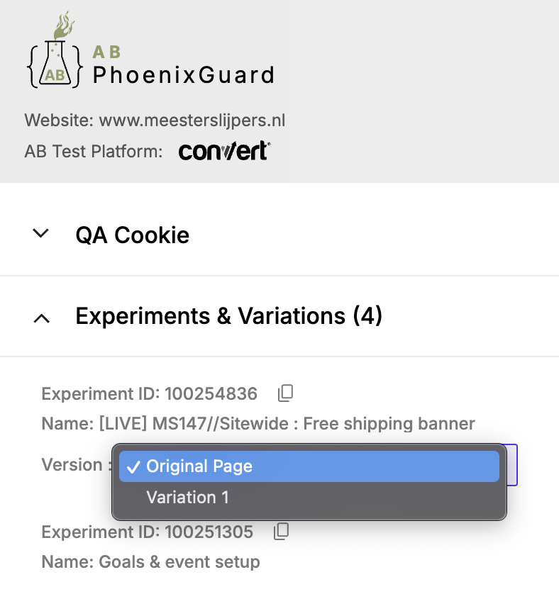 AB PhoenixGuard popup